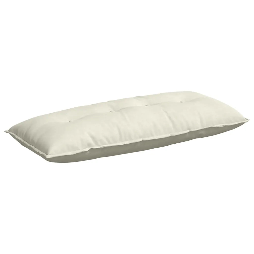 Cuscino per Schiena | Cuscino dorsale Crema 120 x 50 cm Tessuto in Cords