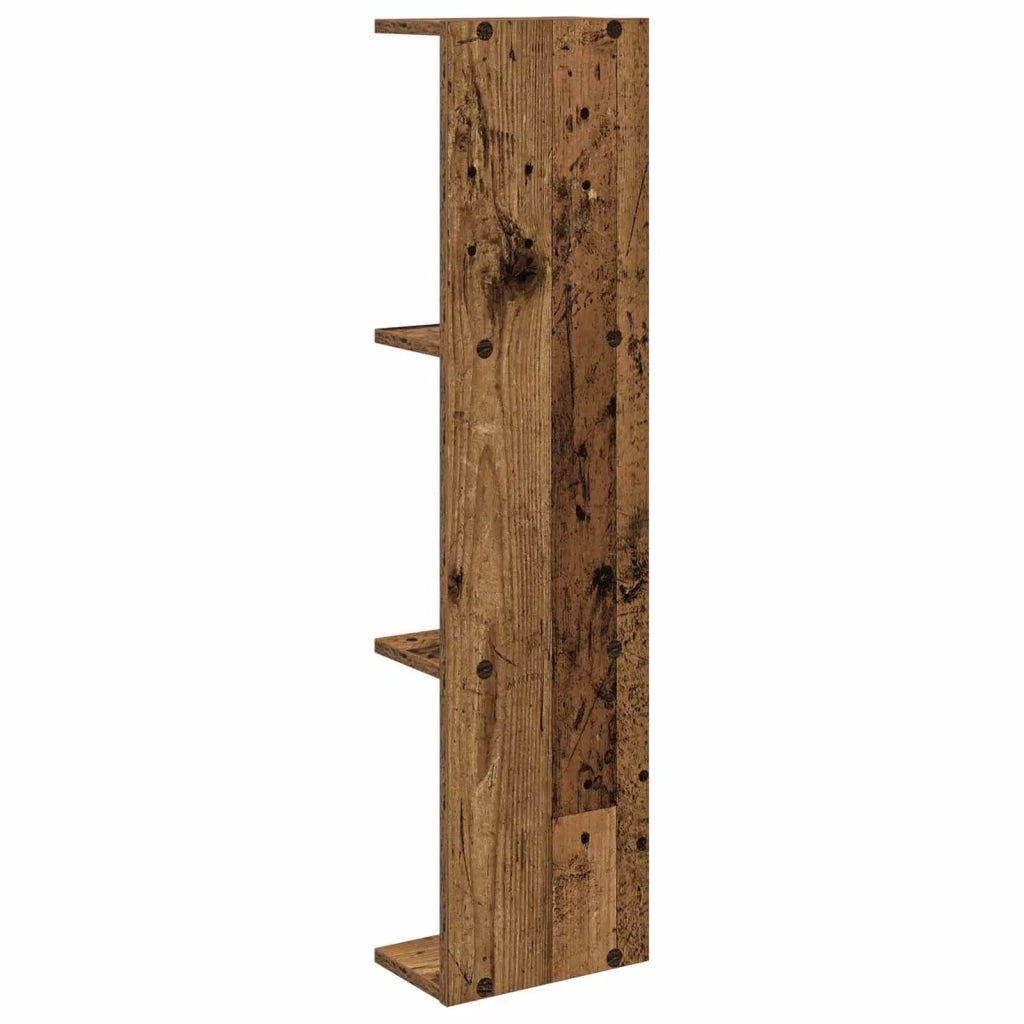 Scaffale da parete 2 pz Legno antico 22 x 15 x 100 cm 8012449
