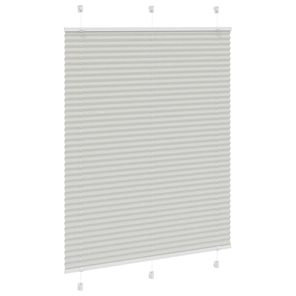 Tenda Plissettata Grigio Chiaro 110x150 cm Larghezza Tessuto 4015349