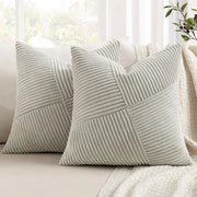 Coprimozzi chiaro 40x40 set da 2 Decorativo coprimozzi per cuscini divano salotto ufficio