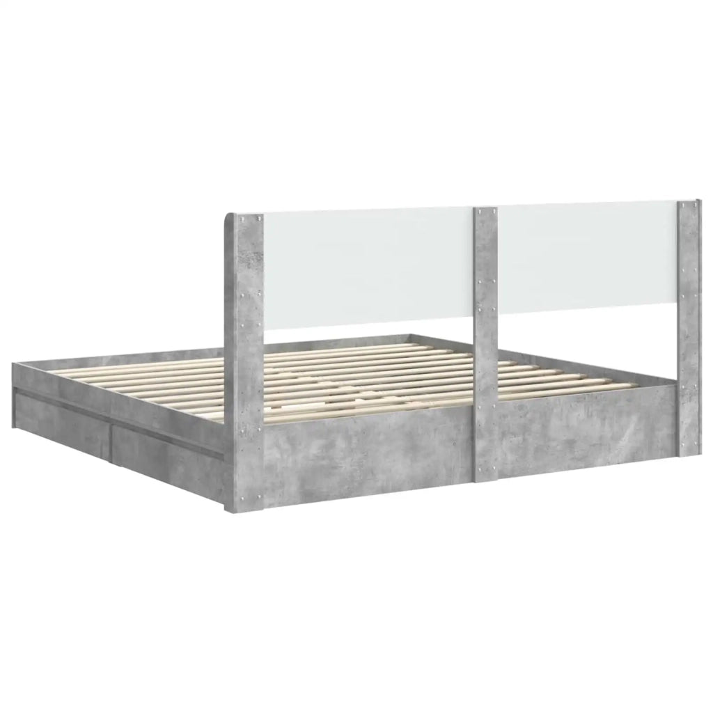 Struttura del letto con stoccaggio e testata 3 pcs
