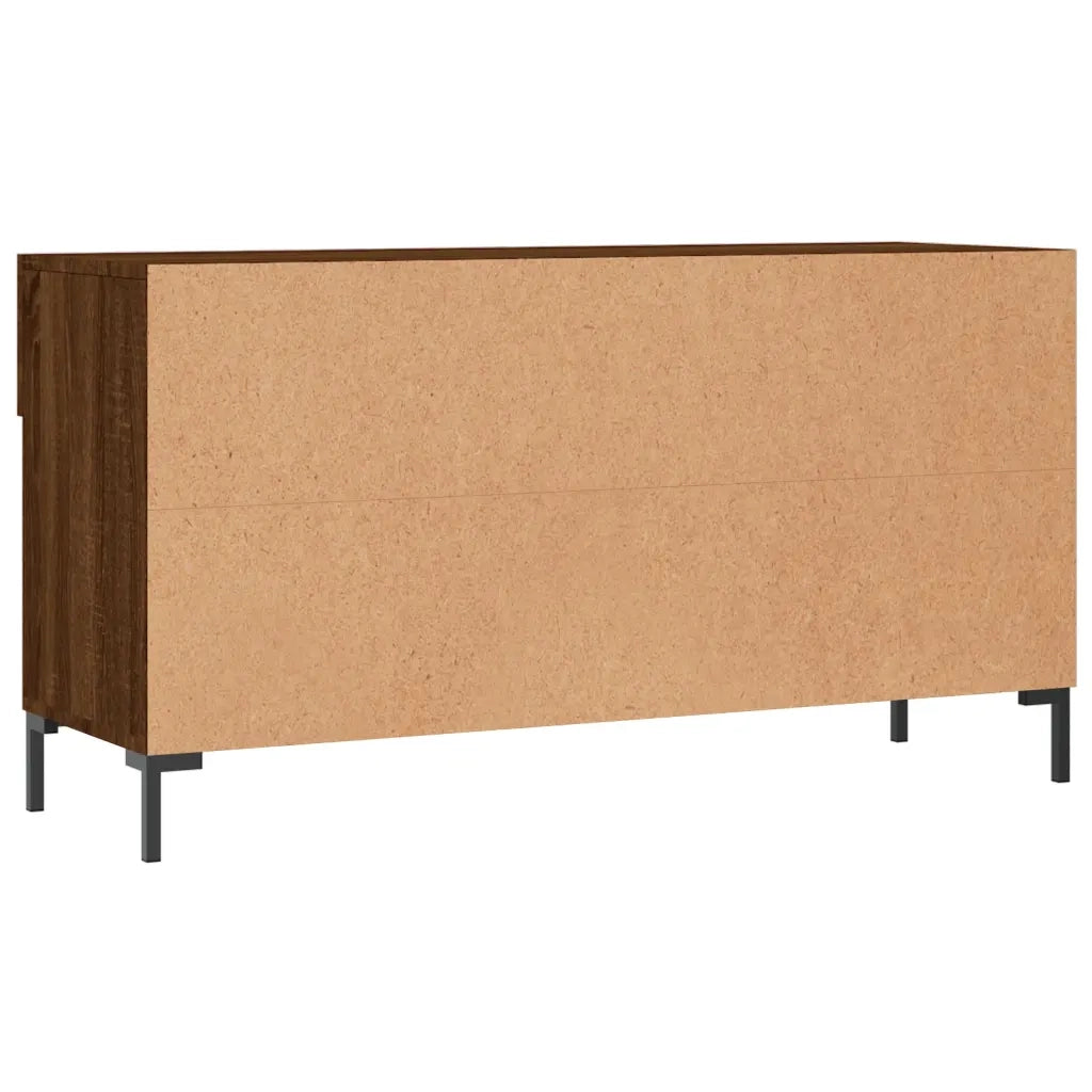 Panca Porta Scarpe | Scarpiera | Mobile per scarpe Rovere Marrone 102x35x55cm Legno Multistrato