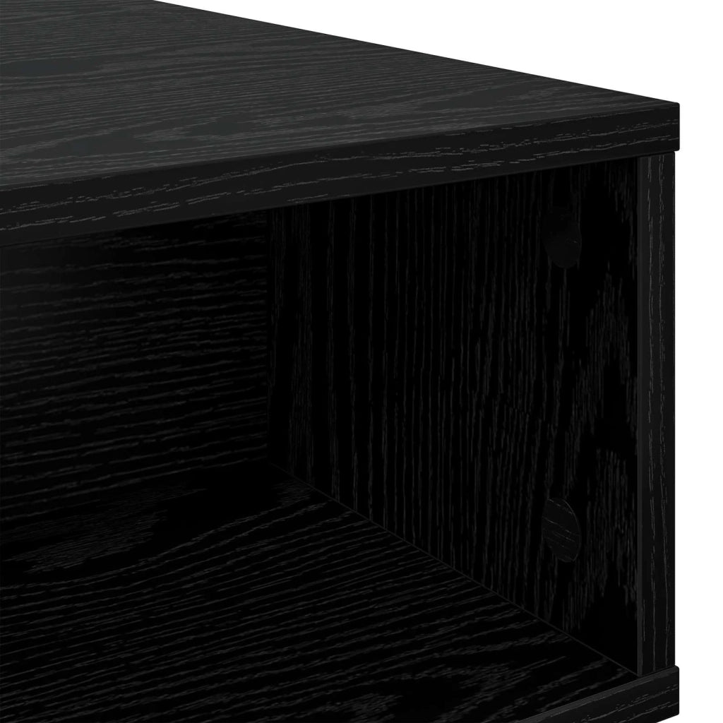 Tavolino da salotto Rovere Nero 80 x 46 x 35 cm 8000221