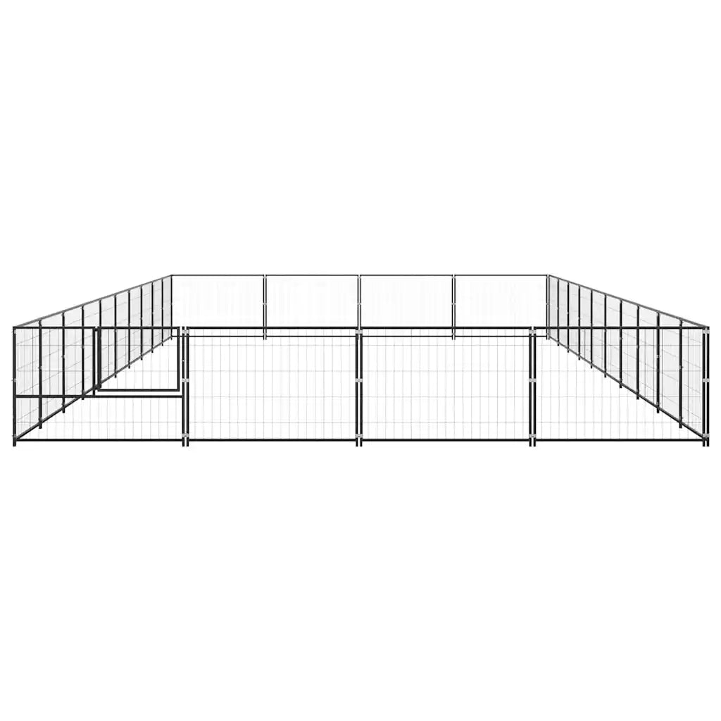 Gabbia per Cani Nera 40 mÂ² in Acciaio cod mxl 44566