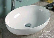 Lavabo ciotola esterna bianca Parigi 52x39,5x13