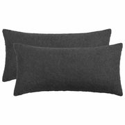 Federa 2 pcs HEERLEN Grigio Scuro 40 x 70 cm Bouclé 909561