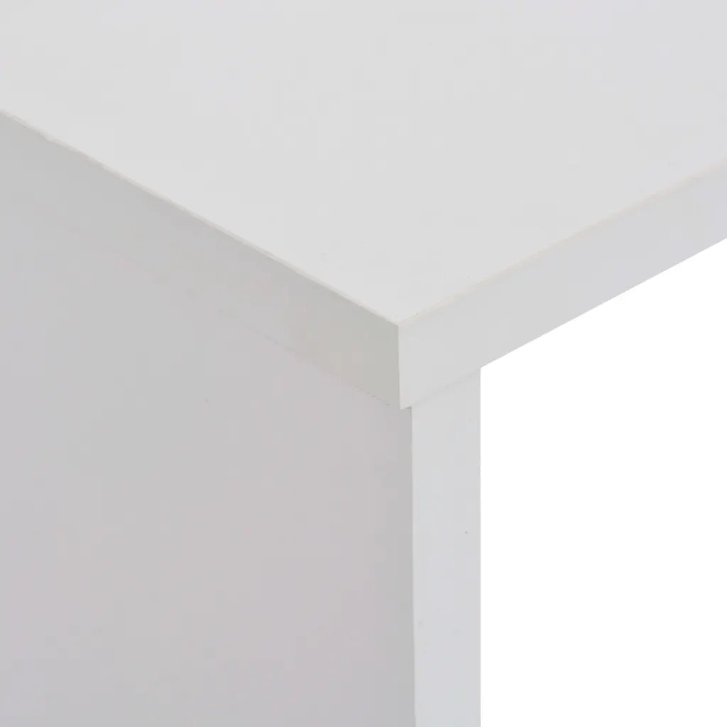 Tavolo da Bar a 2 Livelli Bianco 130x40x120 cod mxl 64929