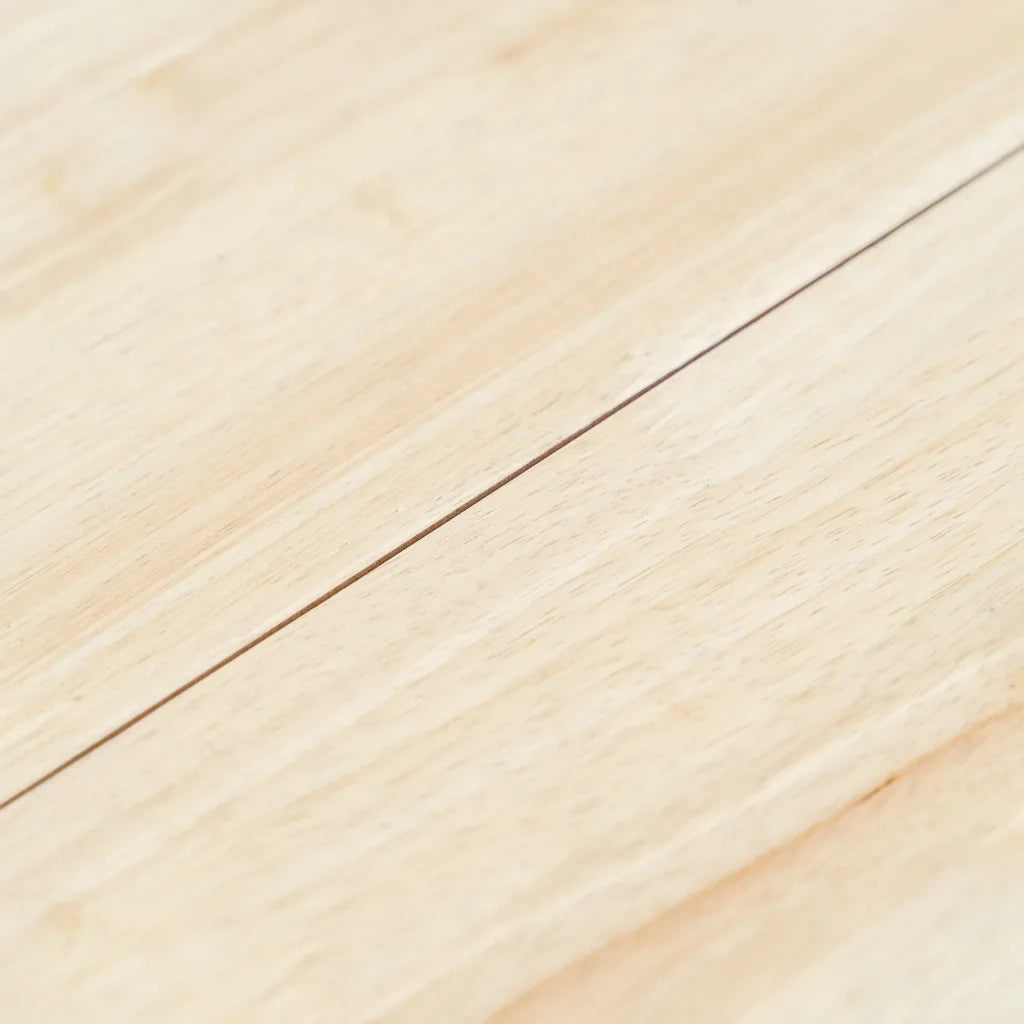 Tavolo da Pranzo Bianco e Marrone 106cm Legno Massello di Hevea 247354