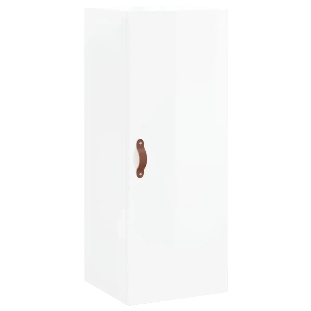 Credenza 34,5x34x180 cm in Legno Multistrato Bianco Lucido 3199083