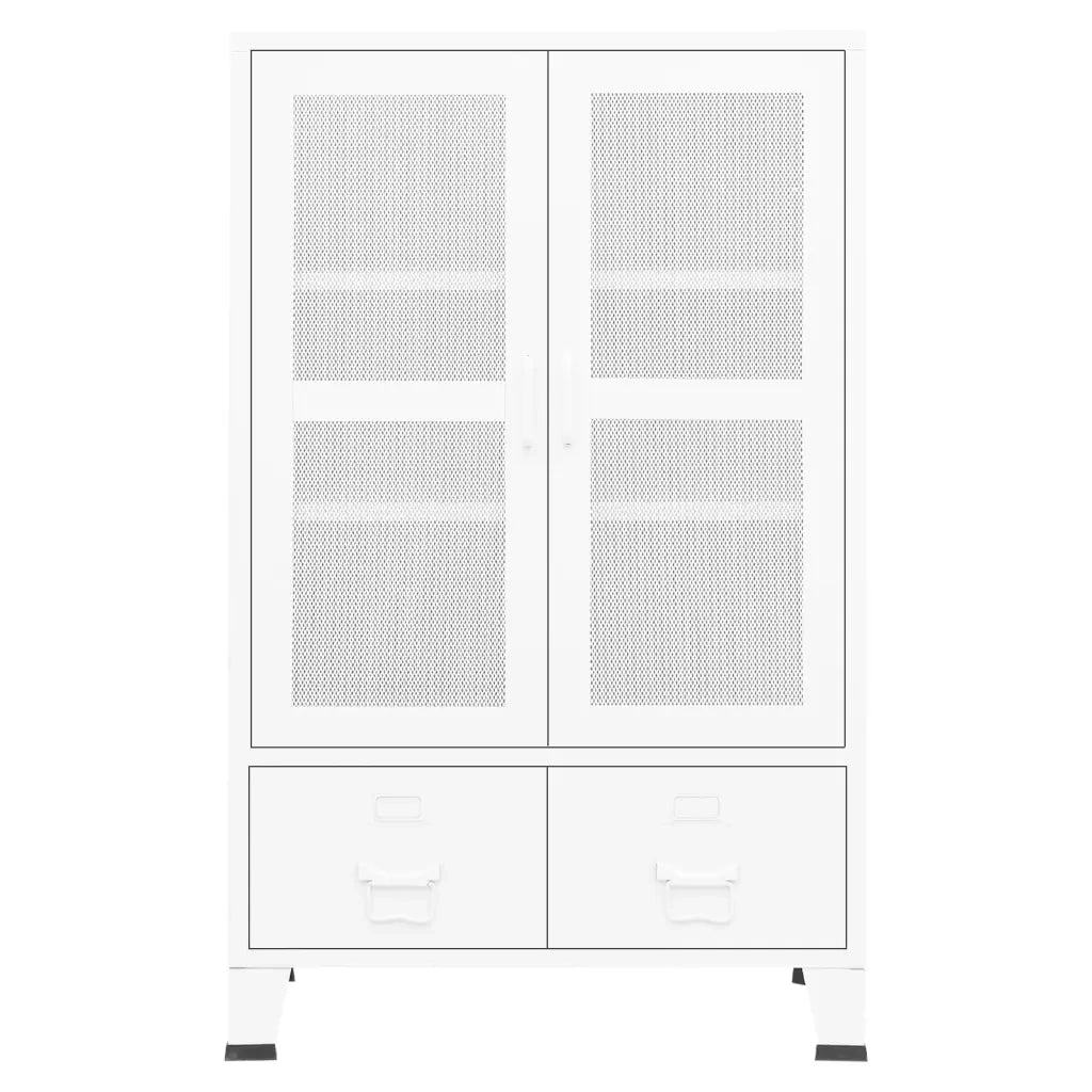 Armadio Classificatore Industriale Bianco 70x40x115 cm Metallo 339622