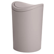 Pattumiera bagno in polipropilene tortora 6 Lt con coperchio basculante