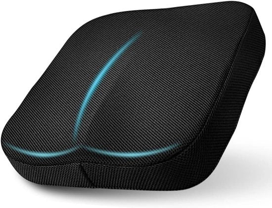 Cuscino di Memoria in Frodo Ergonomico per Sedile di Ufficio, Auto, Sedia a Rotelle - Migliorata la Comodità, il Flusso Sanguigno e il Rilievo del Dolore