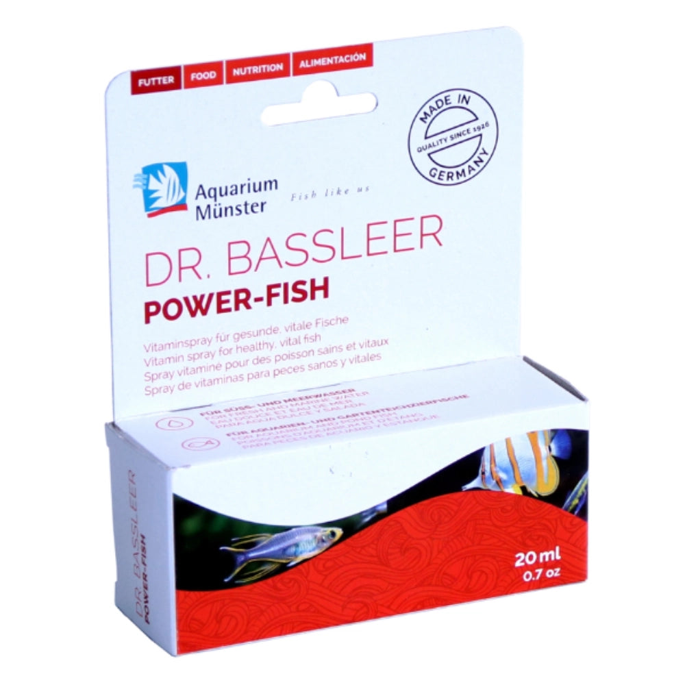 Aquarium Munster Dr.Bassleer Power Fish 20ml - vitamine per pesci marini e d'acqua dolce