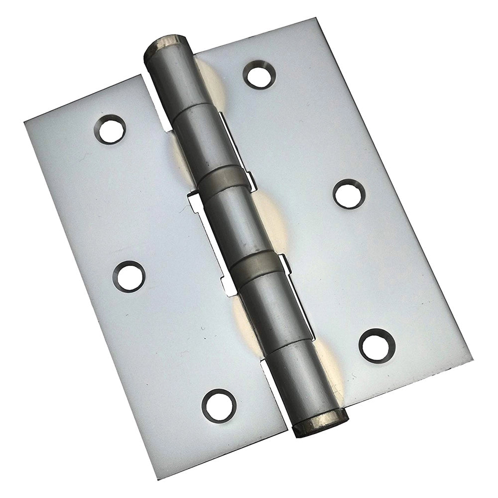 CERNIERA CON CUSCINETTI CROMO SATINATO mm 100 x  75 - sp.3- 2 pezzi