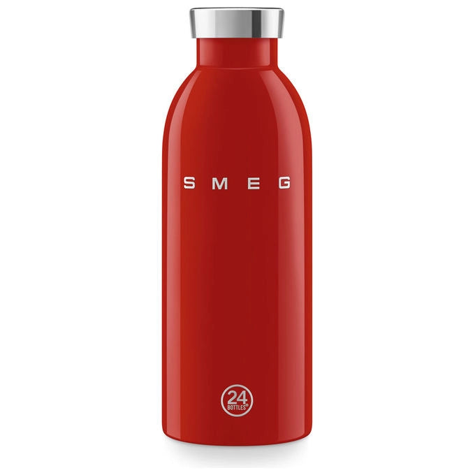 Smeg WBF01RD Borraccia Termica 500 ml Doppia Parete Acciaio Inox 18-8 Isolamento 24h freddo 12h caldo colore Rosso