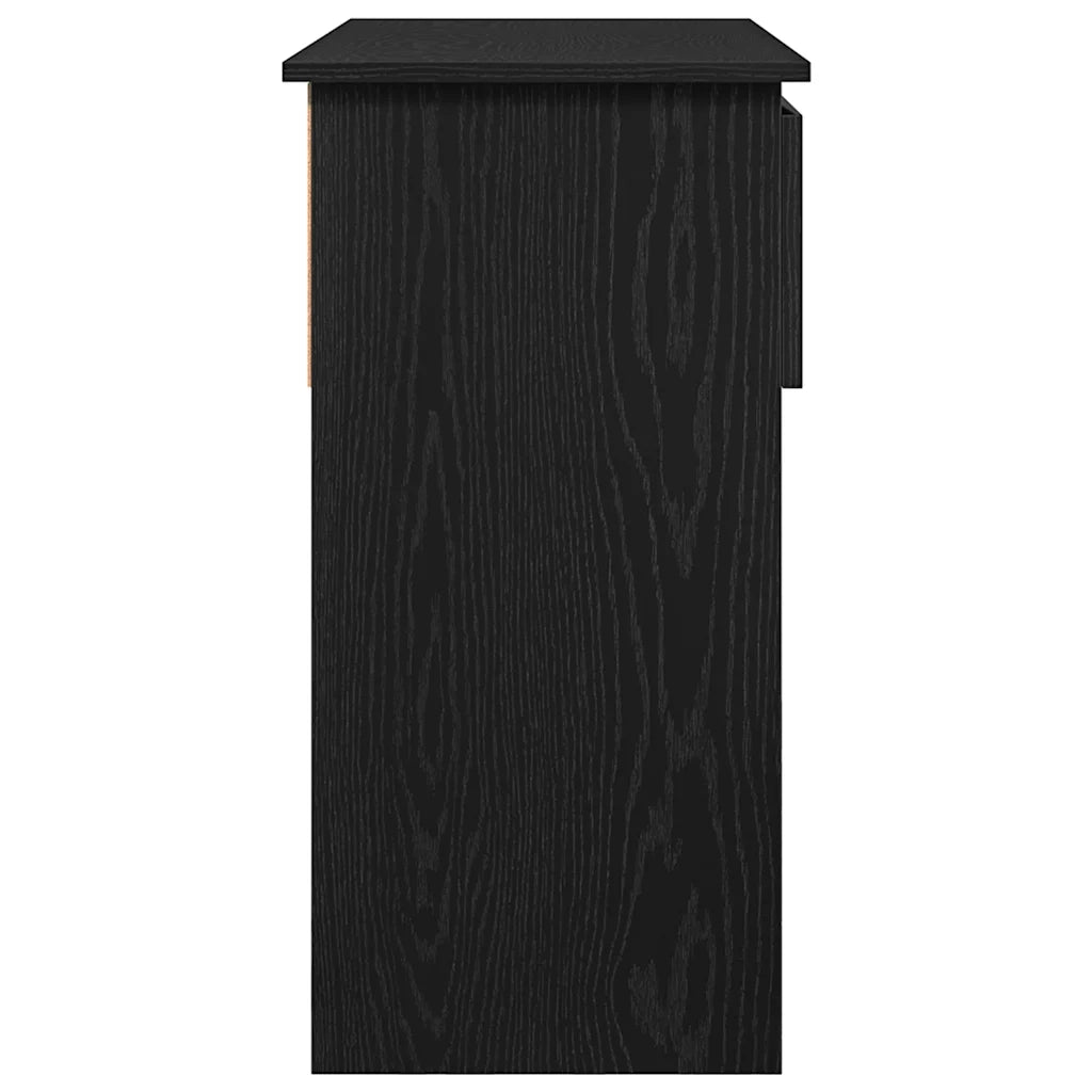 Tavolo Consolle con Cassetti Nero 85,5x38,5x74,5 cm 861392