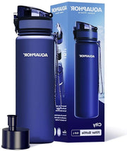 Ottimizzatore Acqua da Viaggio 500ml Blu Marina | Bottiglia da Viaggio con Filtro di Carbone Attivo | Filtra Cloro e Impurità | Realizzato in Tritan e Senza BPA | Resta idratato in movimento!