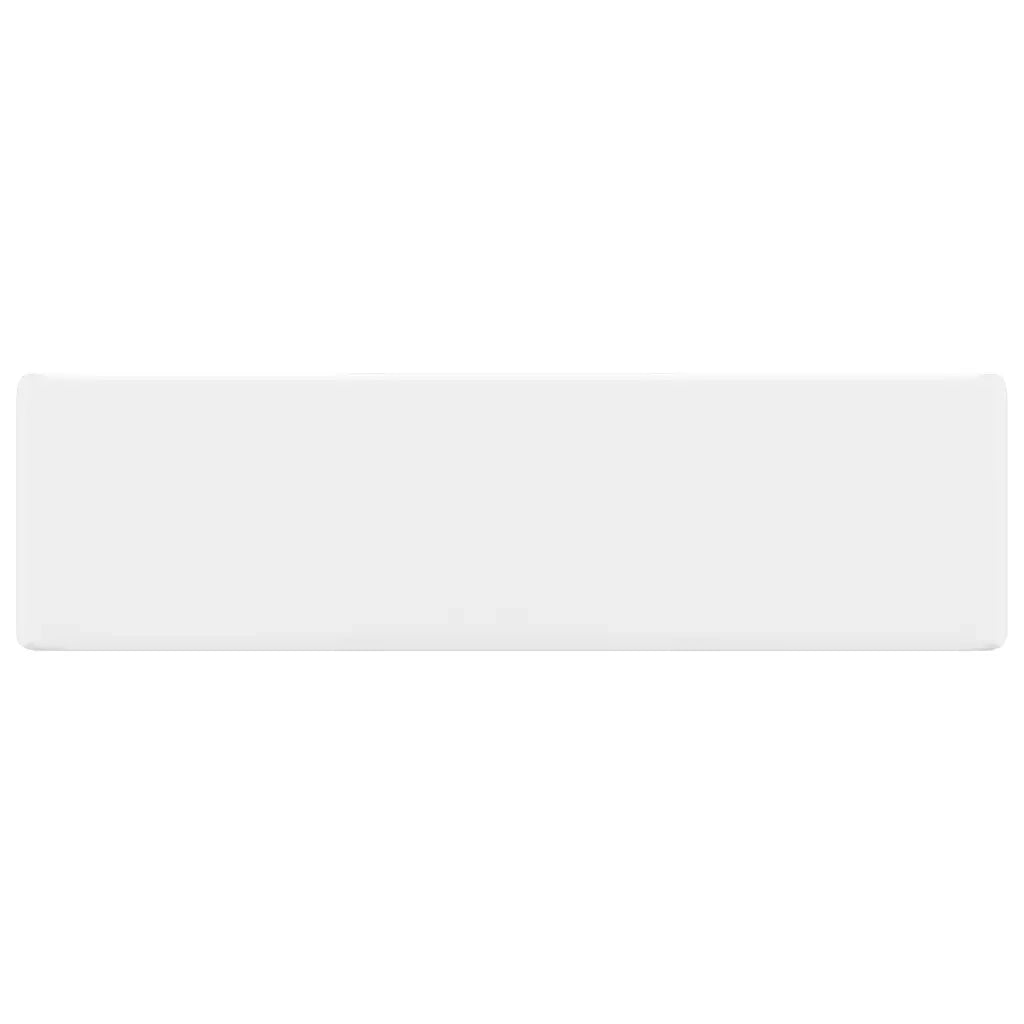 Lavandino Bagno in Ceramica Bianca Quadrato con Foro per Rubinetto  cod mxl 52814