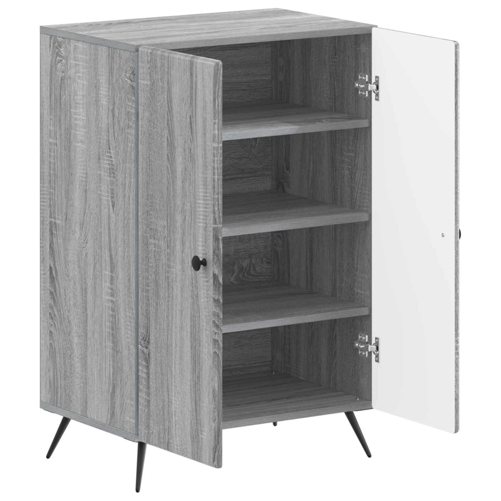 Mobile per scarpe BREDA 59,5 x 39,5 x 90 cm Sonoma grigio 897531