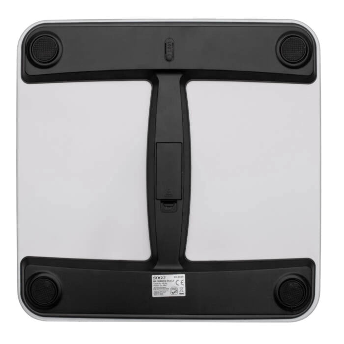 Bilancia pesapersone digitale 180 kg con display LCD retroilluminato, vetro temperato e accensione automatica - Sogo