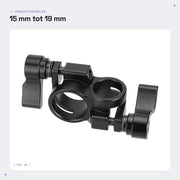 Adattatore di chiusura per tubi da 15 mm a 19 mm per rig di fotocamera