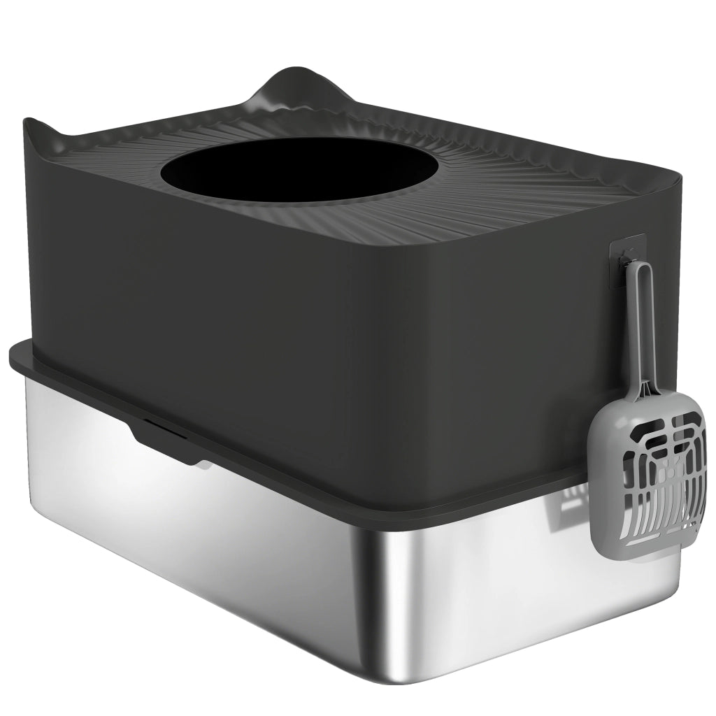 Lettera per Gatti ¨C zephmum ¨C Nero Acciaio Inox 60x40x38 cm