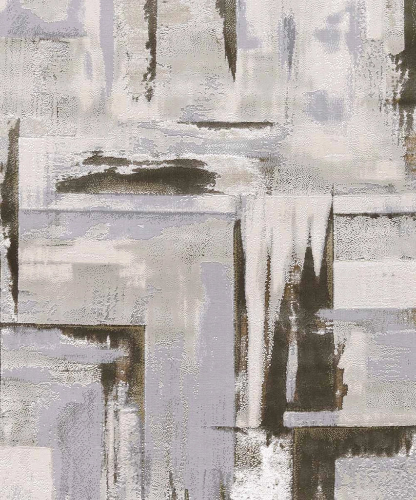 Tappeto NEVADA 9160 grigio e marrone cm.160x230 disegno astratto moderno