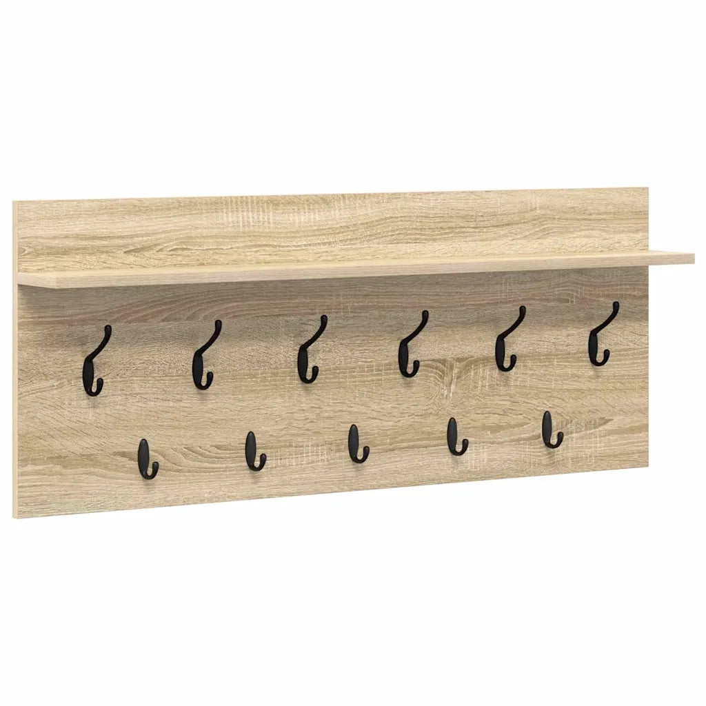 Appendiabiti a muro Rovere Sonoma 100 x 40 x 12 cm 874445