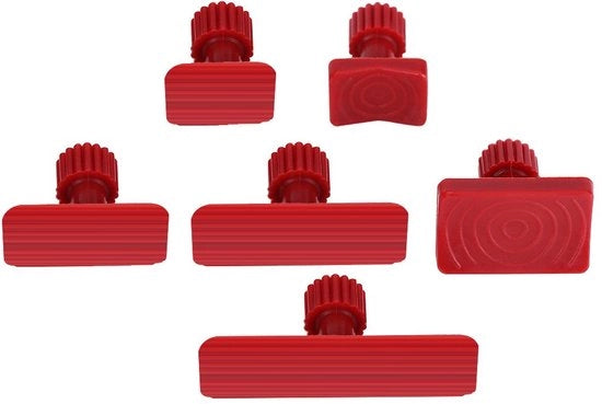 Kit di riparazione per auto-utensile 6 pezzi - Riparazione senza spruzzo per auto, motocicli e altro - comprensivo di colla e cerchioni - boccole rosse, auto, carrozzeria, deperdini, rimozione