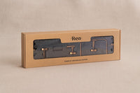 Set Accessori Da Bagno Grid Brush Copper 4 Pezzi