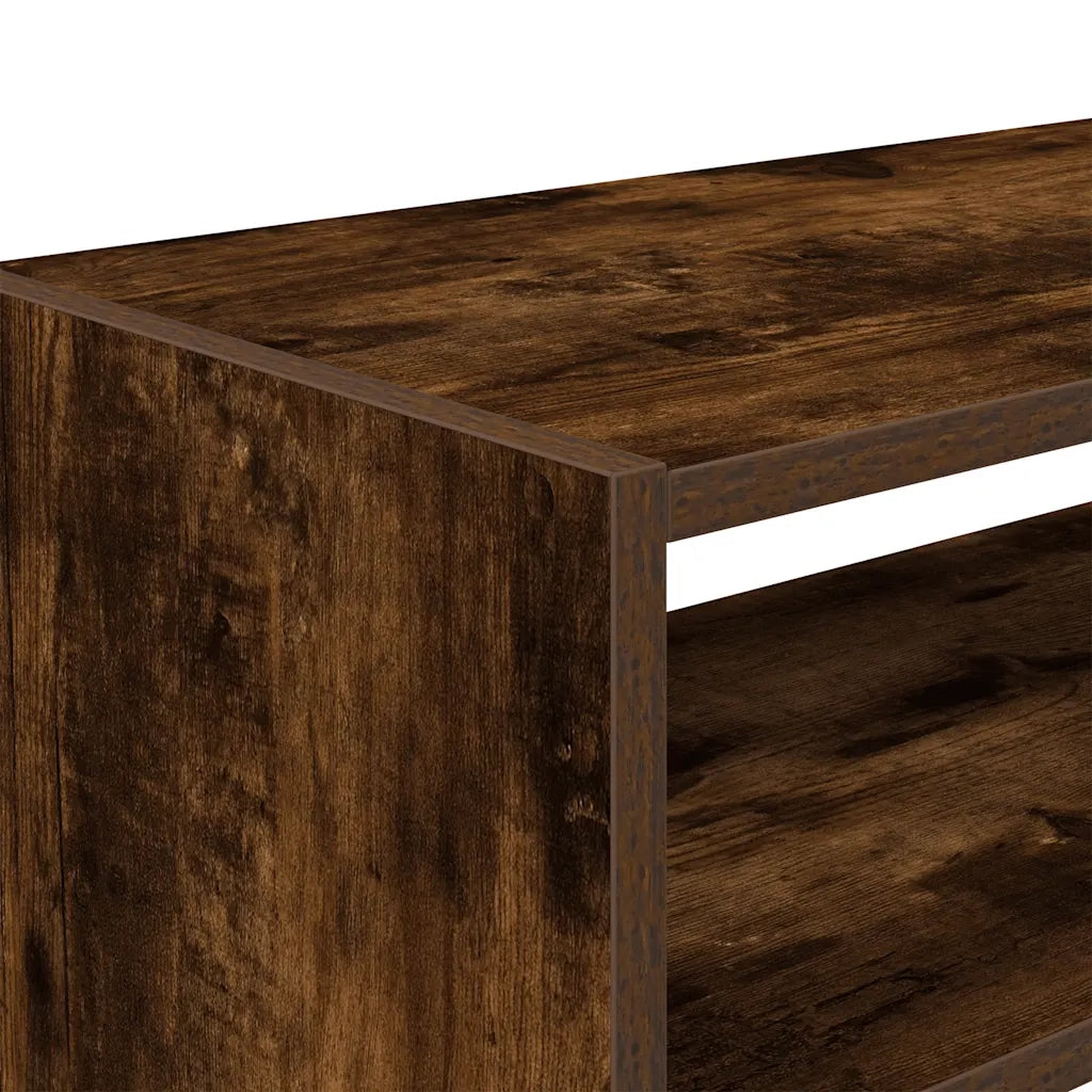 vidaXL Scarpiera Impilabile Rovere Fumo 60x30x30,5 cm