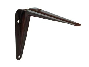 MENSOLA ACCIAIO NERVATA MARRONE- - mm.75x100 - 20 pezzi QUALITY
