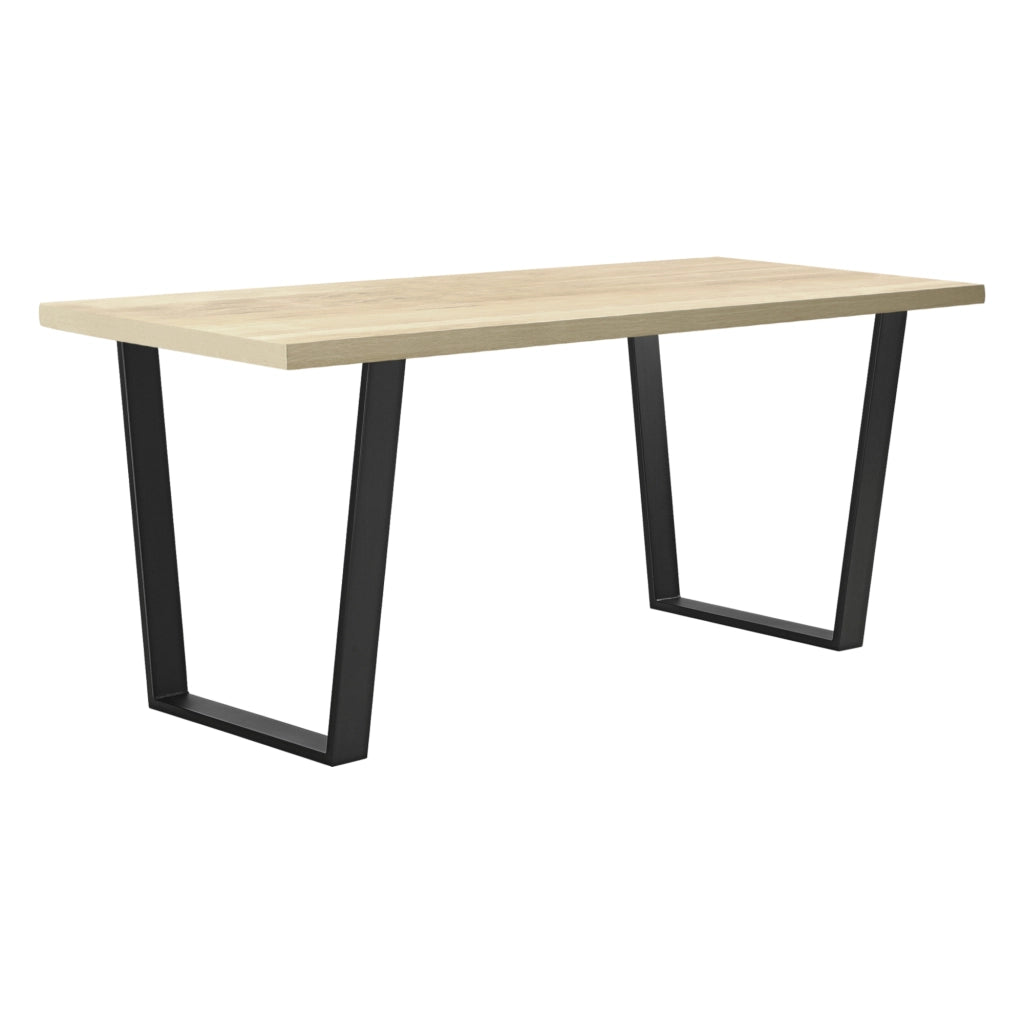 Set di 2 Gambe Trapezoidali per 'Mobili Fai da Te' - Nero Opaco [en.casa]