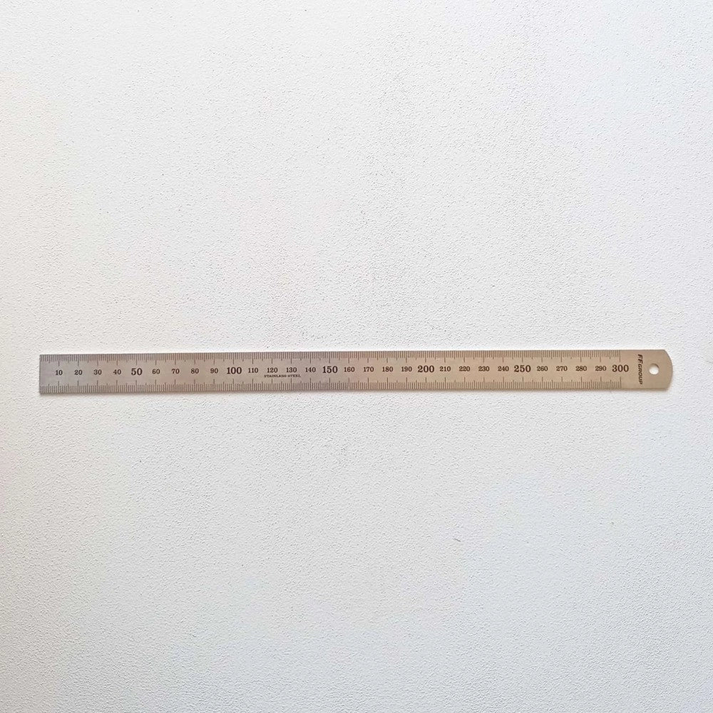 Ff group 100cm righello flessibile in acciaio inox misurazione metrica con tabella di conversione