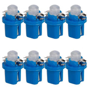 8 Pezzi Lampada Led T5 B8.5D 1 COB 12V 0.6W 40lm Luce Blu 18mm Luci Cruscotti e Strumentazioni B8,5D