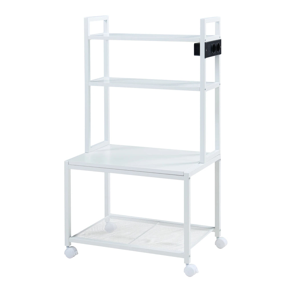 Supporto per stampante con ruote 100 x 55 x 38 cm bianco 03_0010705