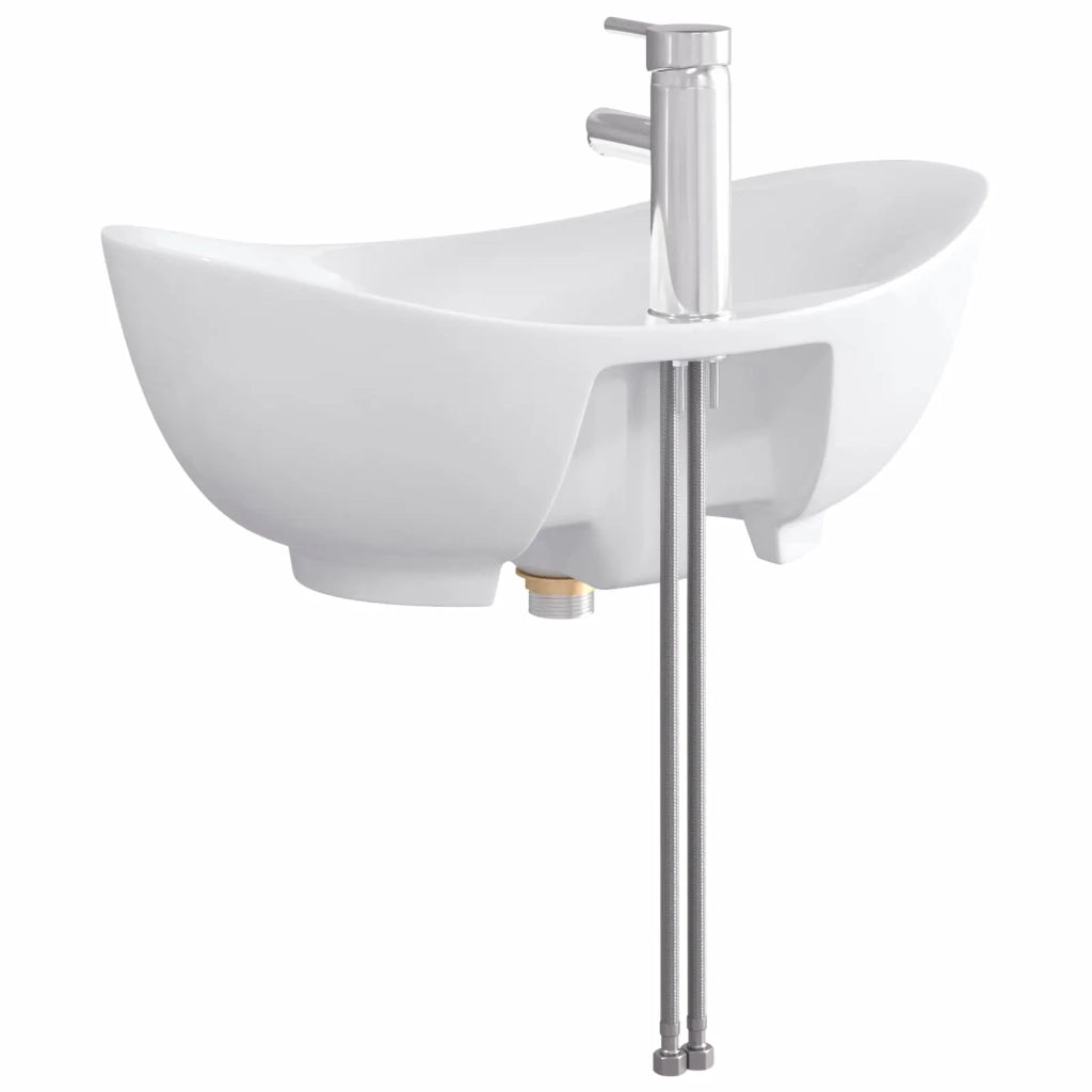 Lavabo da bagno Cromato 59 x 35 x 21 cm Metallo CFW3485968