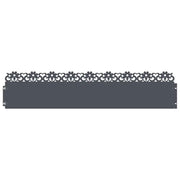 Bordure per prato 20 pz Antracite 103 x 0,05 x 22 cm Acciaio CFW5499528