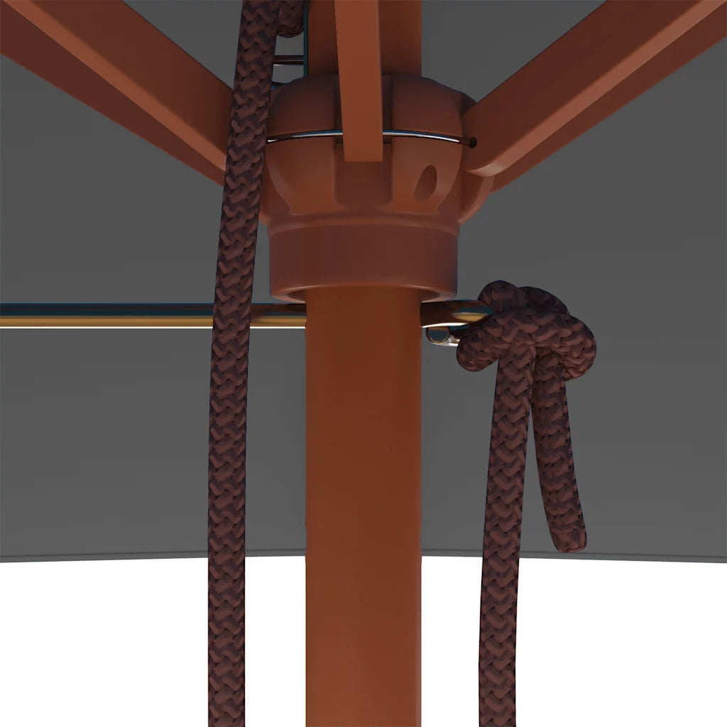 Ombrello | Parasolne da Esterni con Palo in Legno 150x200 cm Antracite
