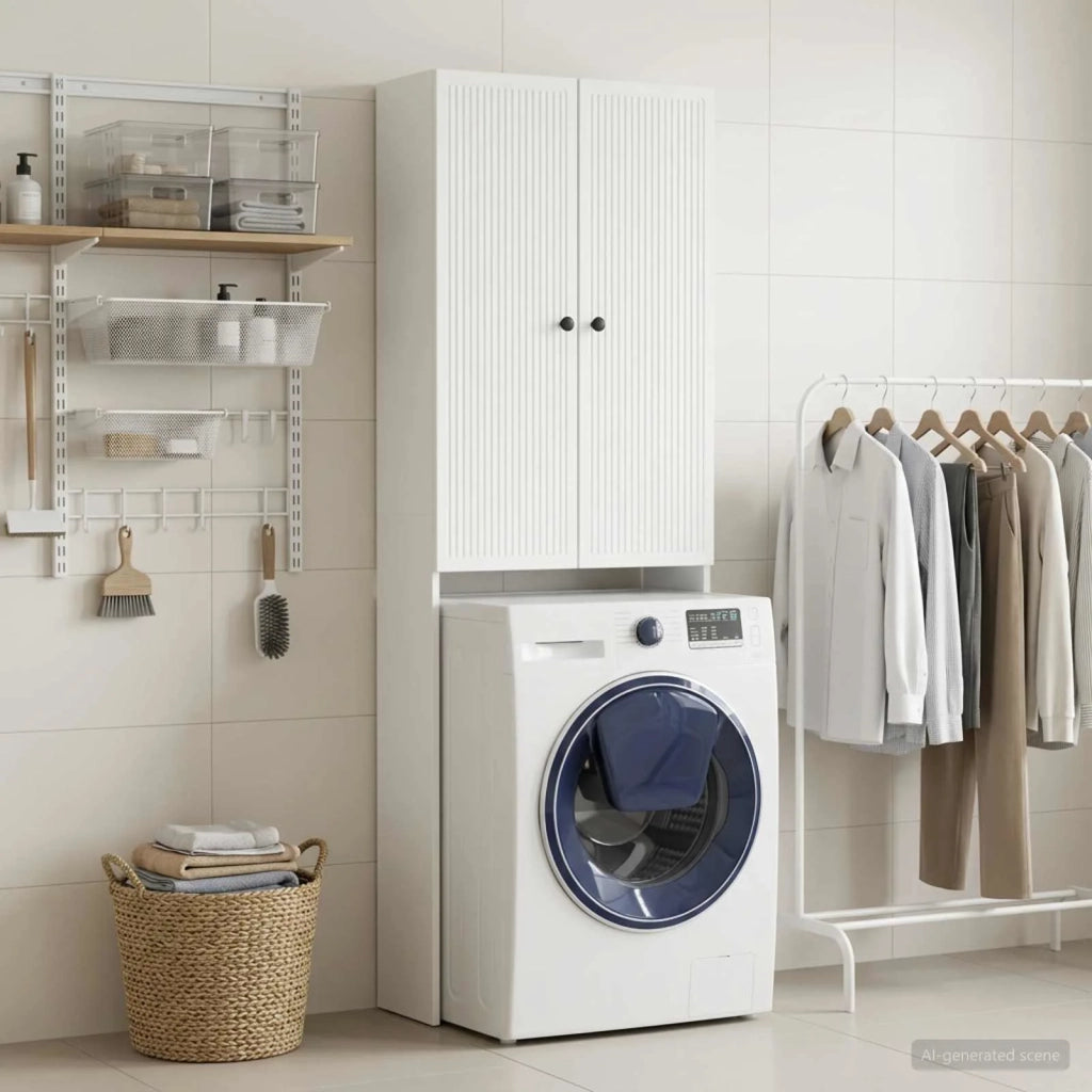 Mobile Bagno EDE Bianco 66 x 25,5 x 190 cm Legno ingegnerizzato 896035