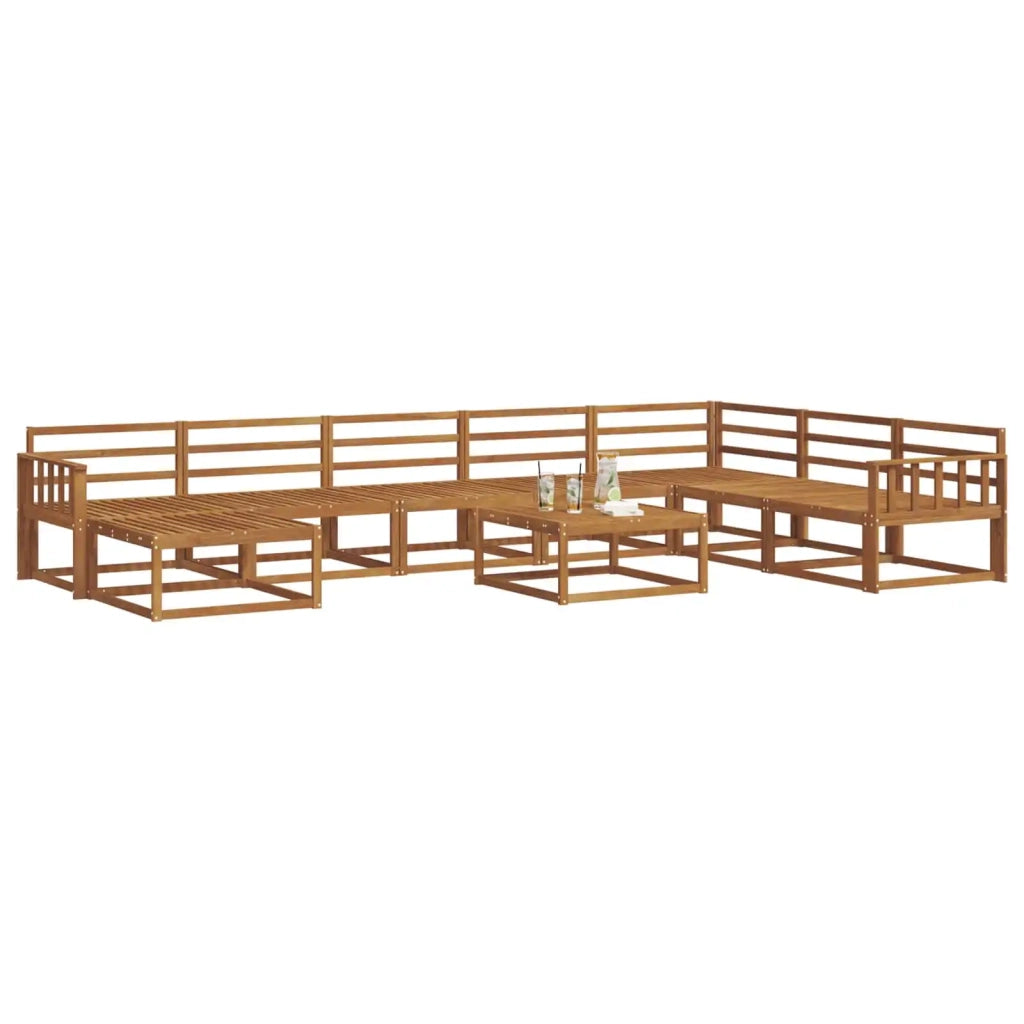 Set di divani da esterno 9 pcs Naturale 3368027