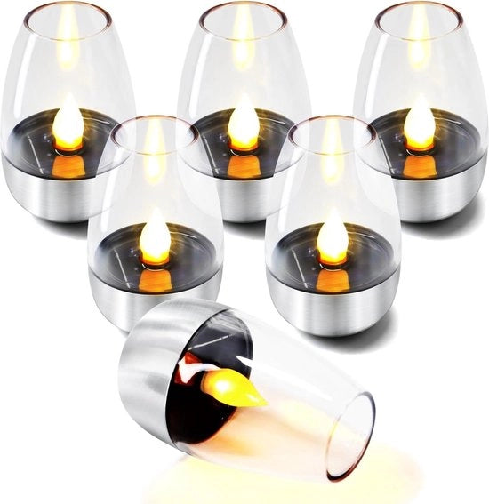 Decorazione Esterna con LED Candelabra a Energia Solare - Resistente al Tempo Piazzale di Giardino