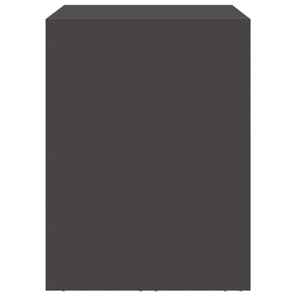 Armadio a muro per garage Nero 80 x 33 x 35 cm