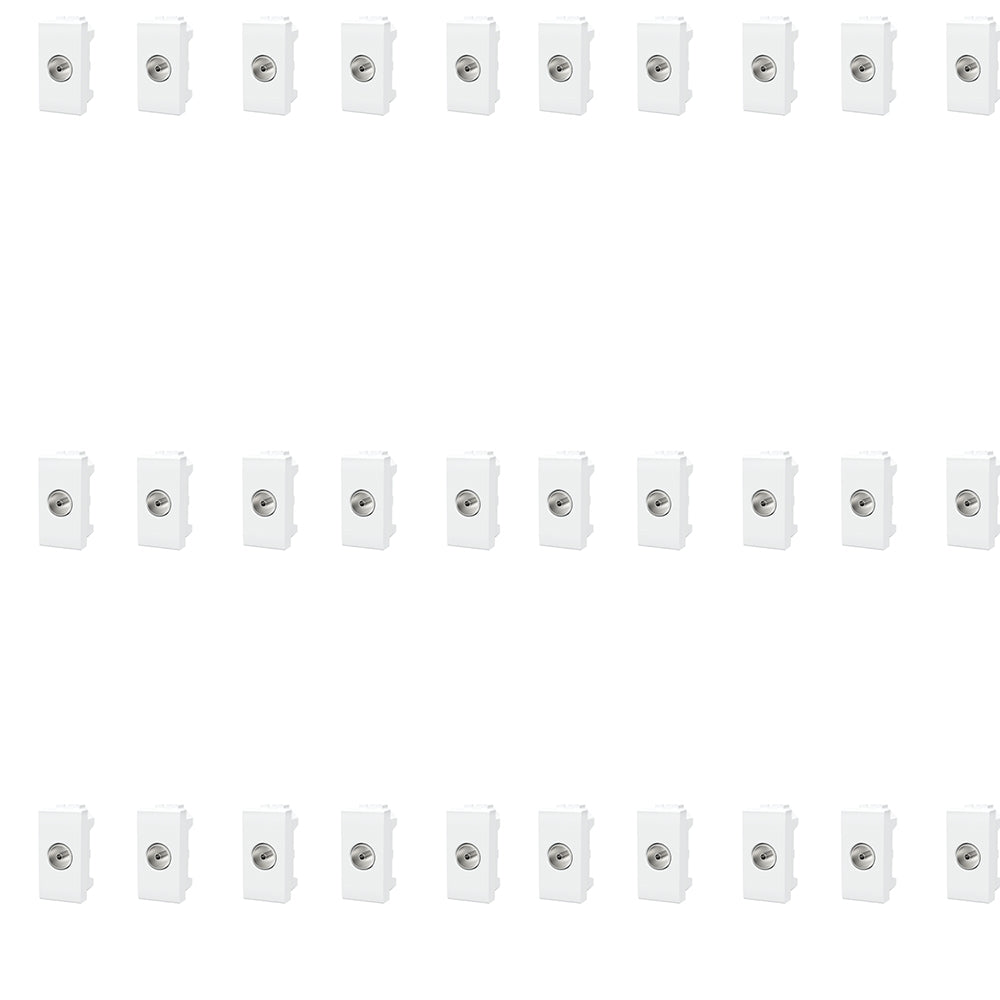 PRESA ANTENNA TV FEMMINA COMPATIBILE SERIE BTICINO LIVING LIGHTING 30 PEZZI