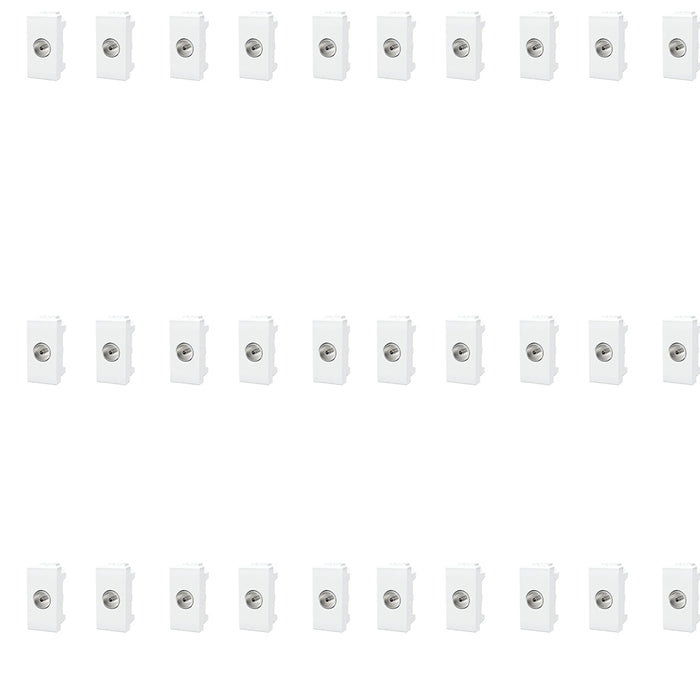 PRESA ANTENNA TV FEMMINA COMPATIBILE SERIE BTICINO LIVING LIGHTING 30 PEZZI