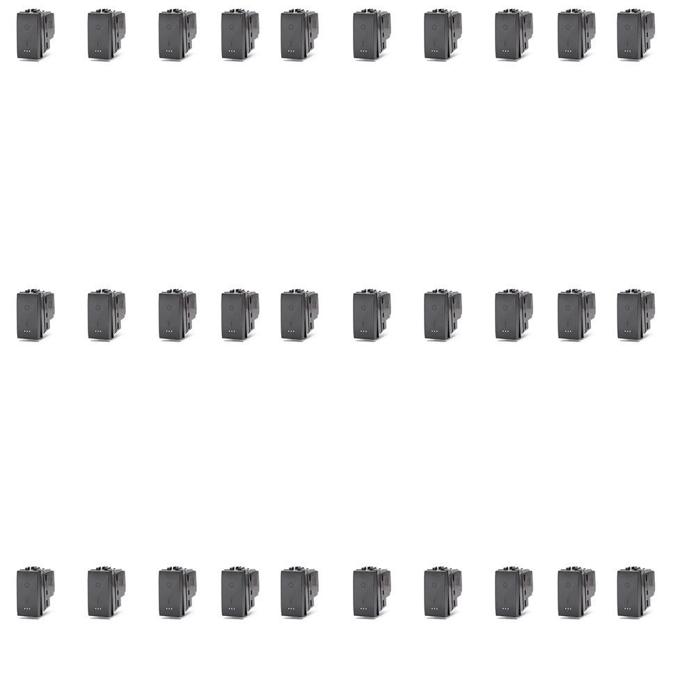 INTERRUTTORE BIPOLARE SERIE COMPATIBILE BTICINO LIVING LIGHTING 30 PEZZI