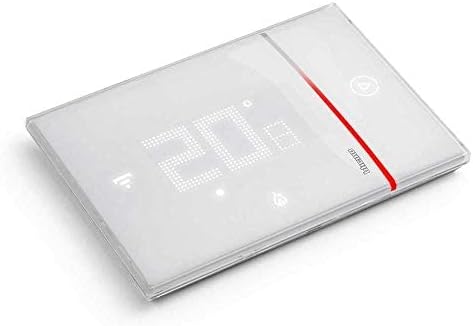 Bticino SXW8002 TERMOSTATO WIFI DIGITALE Smarther2 with Netatmo, Termostato Caldaia da Incasso Bianco, Programmabile, Comando da App, Alexa e Google