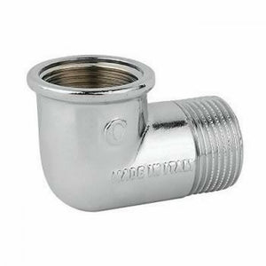 Gomito ottone 90 cromato m/f 3/8