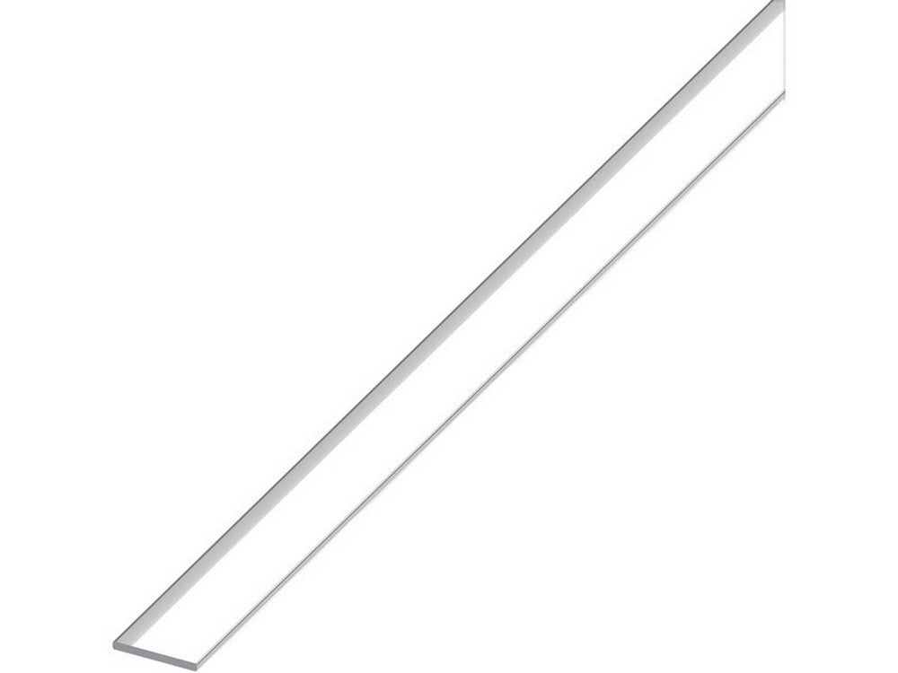 profilo barra piatta alluminio argento cromato mm. 20x2 mt. 1 cod:ferx.vit53576