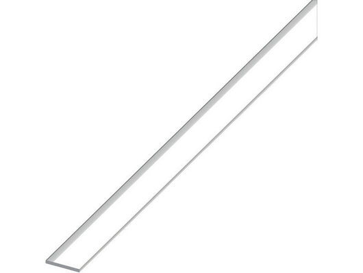 profilo barra piatta alluminio argento cromato mm. 20x2 mt. 1 cod:ferx.vit53576